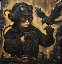 C Chavarria - Algún día el sol brillará de nuevo - 90x90 - Oleo - Tela