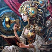 C Chavarria - Calíope - 90x90- Oleo - Tela