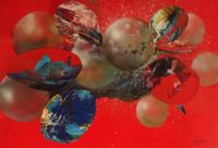 Delestal Mar - Composicion N.4 - 100x150 - Mixta - Tela 
