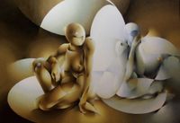 Eliezero - Espejo - 97x130 - Oleo - Tela