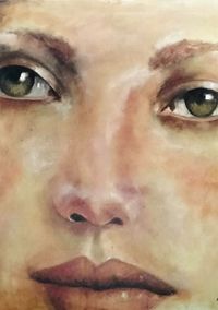 M FARRES - Mirada profunda - 80x100 - Oleo - Tela