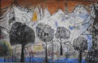 Gamez - El circo - 55x46 - Oleo - Tabla