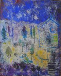 Gamez - Paisaje sonado 2 - 100x81 - Oleo - Tabla