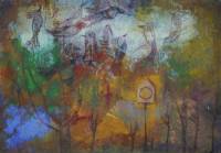 Gamez - Paisaje sonoro - 92x73 - Oleo - Tabla