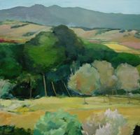 E Garc&iacute;a - Bajando las pistas - 80x80 - Mixta - Papel