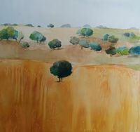 E Garc&iacute;a - Monegros - 100x100 - Mixta - Papel