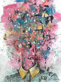 C GONZALEZ - Numero 1 - 30x40 - mixta - papel