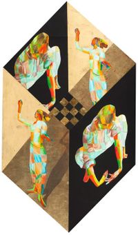 Ledesma - Orfeo y Euridice - 100x100 - Oleo - Tela - Tabla