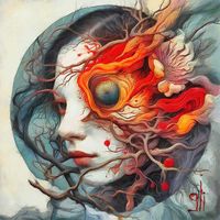 GASPAR LI - Ecos de un mundo interior - 100x100 - Oleo - Lienzo