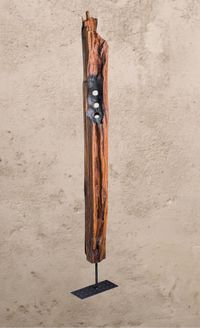 L Gonzalez Palacios - A&ntilde;oranza del tren 1 - 170x13x12 - Madera - Hierro