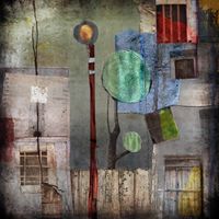 Marin - El barrio - 100x100 - arte digital - tela