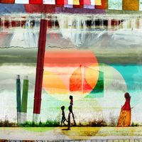 Marin - Origen - 100x100 - Arte digital - Tela