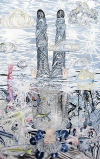 Nordholt - El ahogamiento plata - 81x130 - óleo - tabla