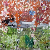 Nordholt - La sombra yaciendo - 100 x100 - óleo - tabla