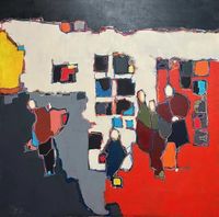 Rio Hermoso - Grupo 1 -100x100 - Acrilico - Rotuladores - Tela