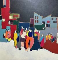 Rio Hermoso - Grupo 2 - 100 x 100 - Acrilico - Rotuladores - Tela