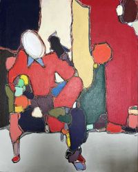 Rio Hermoso - La butaca - 100x80 - Acrilico - Rotuladores - Tela