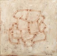 S&aacute;nchez Maydana - Subiendo, bajando o rodando - 55x55 - Oleo - Tela