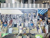 P Trujillo - Biarritz 24 - 81x130 - Oleo - Tela