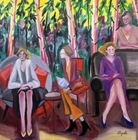 P Trujillo - El bosque - 100x100 - Oleo - Tela