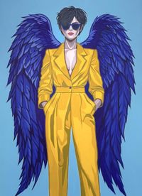 Unamaya - Mi angel - 130x97 - Acrilico - Tela