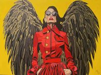 Unmaya - Angel o demonio - 130x90 - Acrilico - Tela