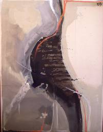 Josep Vernis - 2008 - Composicion I Organico paisaje - 116x89 - Acrilico - Tela