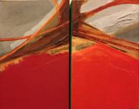 Josep Vernis - Paisaje Diptico - Mixta - Tela